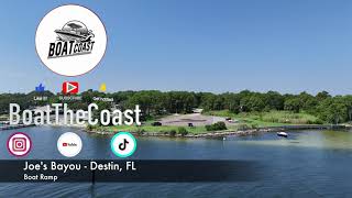 Joes Bayou boat ramp  Crab Island boat ramp Destin Florida [upl. by Ardys270]