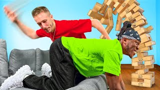 SIDEMEN GIANT JENGA PAINFUL [upl. by Lelia]