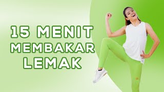 Latihan Membakar Lemak Seluruh Tubuh Dengan Gerakan 15 Menit [upl. by Suirtimed]