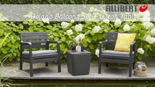 Allibert Delano Balcony Set with Luzon Table Assembly video [upl. by Linzy]