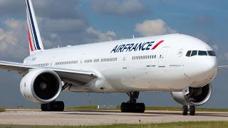 Emergency crash landing France Air Boeing 777 at Perpignan Airport [upl. by Carnay816]