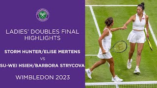 HunterMertens vs HsiehStrycova Ladies Doubles Final Highlights  Wimbledon 2023 [upl. by Hannan]