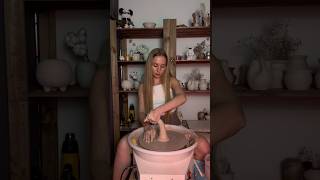 pottery potterygirl ceramic relaxing clay asmr shorts [upl. by Cohby]