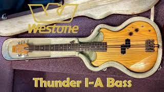 My Gear 1982 Westone Thunder IA Bass Guitar [upl. by Adehsar]