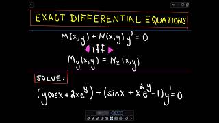 Differential Equations With Integrating Factors Found By Inspection NonExact DE Part 1 [upl. by Anaj]