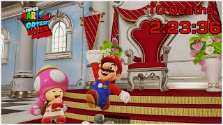 Super Mario Odyssey Kaizo Mode beaten in 10 Deaths [upl. by Margeaux]