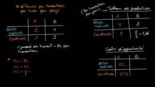 Déterminer lavantage comparatif par lanalyse des ressources [upl. by Sheba]