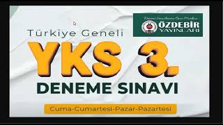 ÖZDEBİR TYT AYT 3 DENEME SINAVI 1213 OCAK 2024  ÖZDEBİR TYT DENEME CEVAP ANAHTARI 2024 [upl. by Wilmer]