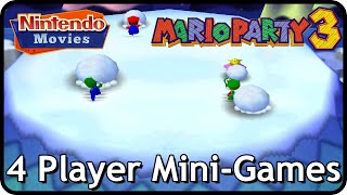 Mario Party 3  4 Player MiniGames [upl. by Melita]