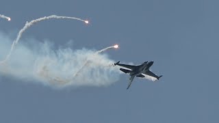 Belgian F16 Solo Display 2023 Demo  La Ferté Alais [upl. by Margit]