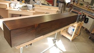 Build a Rustic Faux Beam Mantel or Shelf [upl. by Adnouqal398]