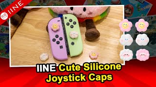 Level Up Your JoyCon：IINE Cute Silicone Joystick Caps 🐾🎀 [upl. by Ennairol]