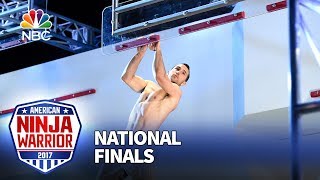 Joe Moravsky at the Las Vegas National Finals Stage 3  American Ninja Warrior 2017 [upl. by Acessej918]