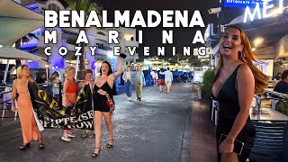 Cozy Evening at Benalmadena Marina Spain 2024 Update Costa del Sol  Málaga 4K [upl. by Ruhtracam828]