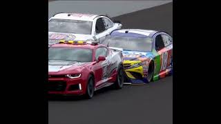 Kyle Busch runs into Dale Jr while driving the pace car  shorts [upl. by Kcirreg950]