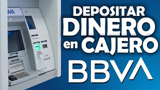 Depositar dinero en cajero BBVA  Fácil  Rápido  Seguro [upl. by Clary]