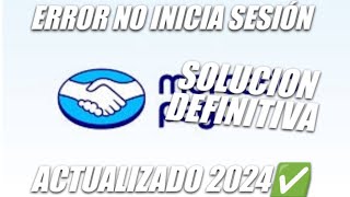 no puedo iniciar sesion en mercado pago solución [upl. by Bonns]