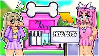 I Opened A Free Pet Shop In Adopt MeThen This Happened SHOCKING [upl. by Arratoon]