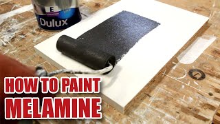 How To Chalk Paint Melamine Kitchen Cupboards With Tjhoko Paint [upl. by Nylemaj]