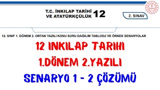 12 SINIF İNKILAP TARİHİ SENARYO ÇÖZÜMLERİ 1 DÖNEM 2 YAZILI İnkılap Senaryo Çözümü [upl. by Chloris944]