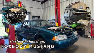 Making a Custom Exhaust  LT4 10spd Foxbody Mustang [upl. by Osana]