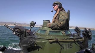 Assault Amphibious Vehicle – US Marines Assault Amphibian School Training [upl. by Airan]