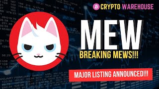 MEW  Solana Meme Coin Explodes Breaking News [upl. by Genvieve943]