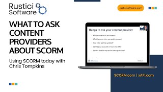 What to ask content providers about SCORM [upl. by Ursala712]