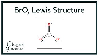 BrO3 Lewis Structure Bromate Ion [upl. by Knarf324]