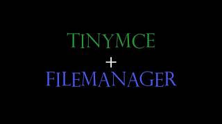 TinyMCE  Responsive FileManager [upl. by Keifer]