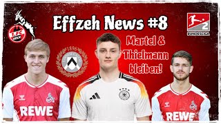 1 FC Köln Jan Thielmann und Eric Martel bleiben beim FC😍Timo Hübers zu Udinese Effzeh News 8 [upl. by Adrien]