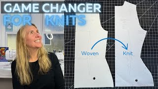 How to Turn Your Woven Sloper into a Knit Sloper StepbyStep Tutorial [upl. by Barbabas367]