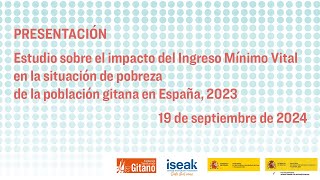 Estudio sobre el impacto del IMV en la situación de pobreza de la población gitana en España 2023 [upl. by Kiernan]