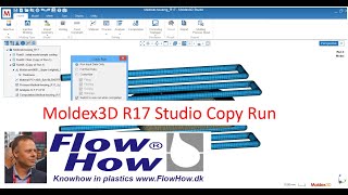 Moldex3D Studio R17 Copy Run and change meshrunner position [upl. by Snow595]