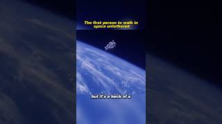 First Untethered Spacewalk Bruce McCandless [upl. by Ainez]