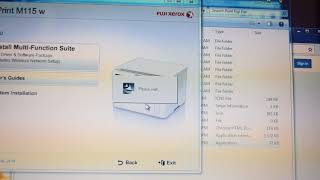 Fuji Xerox Docuprint M115W Driver Install Printer Dengan Wifi  Indonesia [upl. by Arotak]