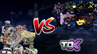 PARTY SKINS VS all BOSSES TDX [upl. by Atterol]