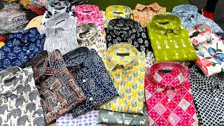 Sanganeri Premium Printed Shirts Wholesale  COD  Hindustan Trading Jaipur [upl. by Trista841]