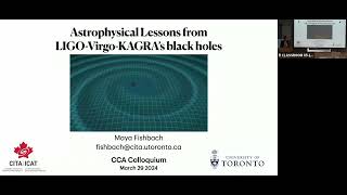 Maya Fishbach  Astrophysical Lessons from LIGO Virgo KAGRAs Black Holes [upl. by Jollenta]