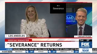 Patricia Arquette talks Severance Season 2 on Good Day Rochester [upl. by Rozella693]