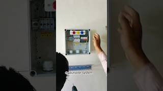 Rooftop Solarpanel inverter amp Ac dc box fitting solarpannel wiring shorts yt viralvideo [upl. by Sahcnip]