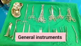 OT General Surgical instruments name used in ot in Hindi ot ottechnician hospital [upl. by Nahor54]