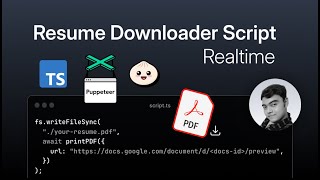 Download Realtime Updated Resume  Scripting  Bun  TypeScript  Puppeteer [upl. by Giliana]