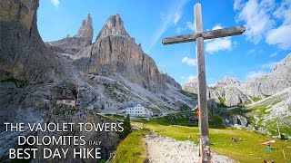 THE VAJOLET TOWERS HIKE 🇮🇹 The Most Scenic Trail in The Dolomites Italy 8K [upl. by Chlo]