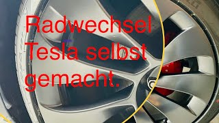 Tesla Model 3 Performance Radwechsel selbst gemacht Tipps für den Laien beim Radwechsel Pirelli [upl. by Eneliak]