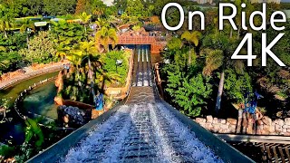 4K60fps Infinity Falls  On Ride 2022  SeaWorld Orlando Resort [upl. by Atterehs]