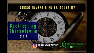 Como hacer BACKTESTING en THINKORSWIM uso de ON DEMAND [upl. by Arvad73]