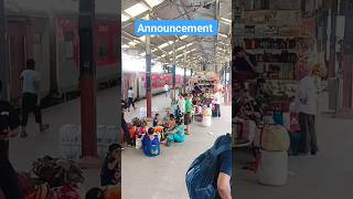 12368Vikramshila Express at Anand Vihar Terminal Railway Station announcement shorts [upl. by Screens]