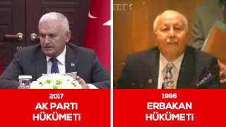 ERBAKAN HÜKÜMETİ İLE AKP HÜKÜMETİ ARASINDAKİ ZAM AÇIKLAMA FARKI [upl. by Berardo]