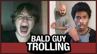 OMEGLE TROLLING with CREEPY BALD GUY [upl. by Adnouqal]